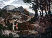 Carl Philipp Fohr Gebirgslandschaft bei Subiaco mit Hirten USA oil painting artist